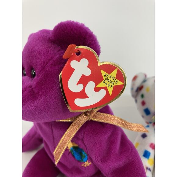 Ty Beanie Babies Bundle (2pcs) Millennium And Ty 2K Bears - Picture 14 of 16